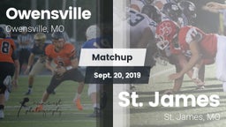 Matchup: Owensville High vs. St. James  2019