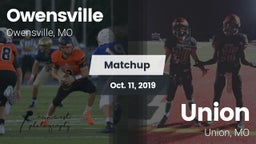 Matchup: Owensville High vs. Union  2019