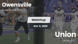 Matchup: Owensville High vs. Union  2020