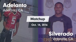 Adelanto football highlights Matchup: Adelanto  vs. Silverado  2016