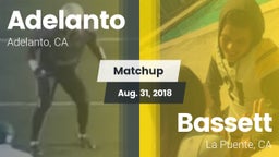 Matchup: Adelanto  vs. Bassett  2018