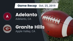 Recap: Adelanto  vs. Granite Hills  2019