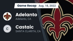 Recap: Adelanto  vs. Castaic  2022