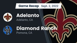 Recap: Adelanto  vs. Diamond Ranch  2022