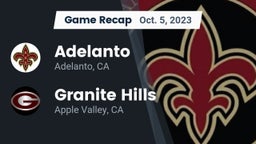 Recap: Adelanto  vs. Granite Hills  2023