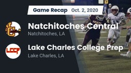 Recap: Natchitoches Central  vs. Lake Charles College Prep 2020