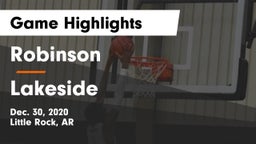Robinson  vs Lakeside  Game Highlights - Dec. 30, 2020