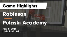 Robinson  vs Pulaski Academy Game Highlights - Jan. 8, 2021