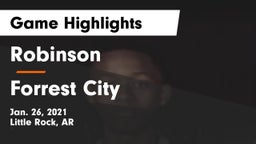 Robinson  vs Forrest City  Game Highlights - Jan. 26, 2021