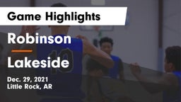 Robinson  vs Lakeside  Game Highlights - Dec. 29, 2021