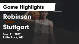 Robinson  vs Stuttgart  Game Highlights - Jan. 21, 2022