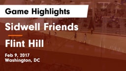 Sidwell Friends  vs Flint Hill  Game Highlights - Feb 9, 2017