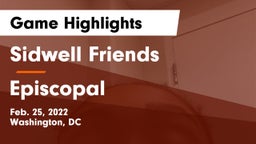 Sidwell Friends  vs Episcopal  Game Highlights - Feb. 25, 2022