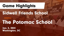 Sidwell Friends School vs The Potomac School Game Highlights - Jan. 5, 2024