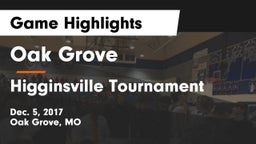 Oak Grove  vs Higginsville Tournament Game Highlights - Dec. 5, 2017