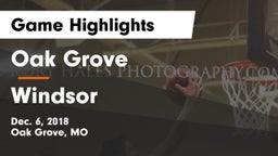 Oak Grove  vs Windsor  Game Highlights - Dec. 6, 2018