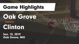 Oak Grove  vs Clinton  Game Highlights - Jan. 15, 2019