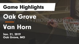 Oak Grove  vs Van Horn  Game Highlights - Jan. 21, 2019