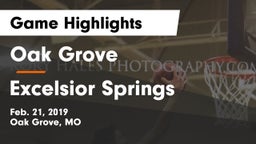 Oak Grove  vs Excelsior Springs  Game Highlights - Feb. 21, 2019