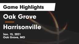 Oak Grove  vs Harrisonville  Game Highlights - Jan. 15, 2021