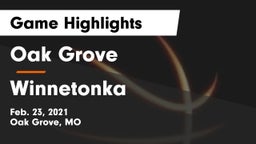 Oak Grove  vs Winnetonka  Game Highlights - Feb. 23, 2021