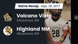 Recap: Volcano Vista  vs. Highland  NM 2017