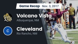 Recap: Volcano Vista  vs. Cleveland  2017