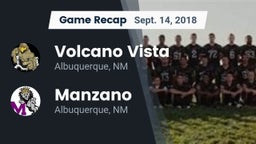 Recap: Volcano Vista  vs. Manzano  2018