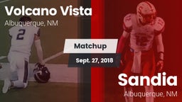Matchup: Volcano Vista High vs. Sandia  2018