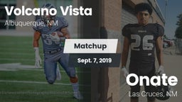 Matchup: Volcano Vista High vs. Onate  2019