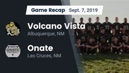 Recap: Volcano Vista  vs. Onate  2019