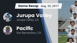 Recap: Jurupa Valley  vs. Pacific  2017