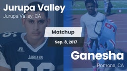 Matchup: Jurupa Valley High vs. Ganesha  2017
