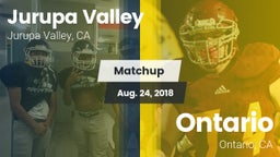 Matchup: Jurupa Valley High vs. Ontario  2018
