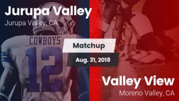 Matchup: Jurupa Valley High vs. Valley View  2018