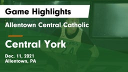 Allentown Central Catholic  vs Central York  Game Highlights - Dec. 11, 2021