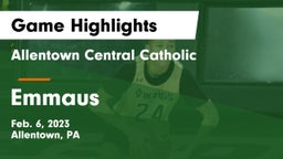 Allentown Central Catholic  vs Emmaus  Game Highlights - Feb. 6, 2023