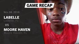 Recap: LaBelle  vs. Moore Haven  2016
