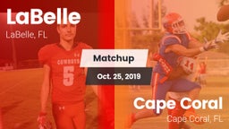 Matchup: LaBelle  vs. Cape Coral  2019