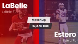 Matchup: LaBelle  vs. Estero  2020