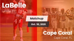 Matchup: LaBelle  vs. Cape Coral  2020