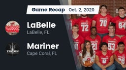 Recap: LaBelle  vs. Mariner  2020
