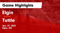 Elgin  vs Tuttle  Game Highlights - Jan. 27, 2023