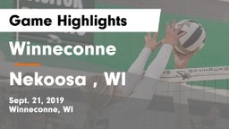 Winneconne  vs Nekoosa , WI Game Highlights - Sept. 21, 2019