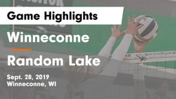 Winneconne  vs Random Lake  Game Highlights - Sept. 28, 2019