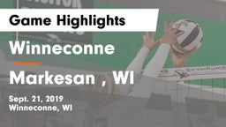 Winneconne  vs Markesan , WI Game Highlights - Sept. 21, 2019