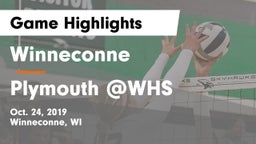 Winneconne  vs Plymouth @WHS Game Highlights - Oct. 24, 2019