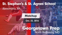 Matchup: St. Stephen's vs. Georgetown Prep  2016