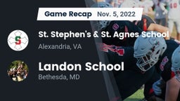 Recap: St. Stephen's & St. Agnes School vs. Landon School 2022