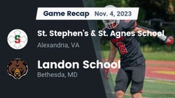 Recap: St. Stephen's & St. Agnes School vs. Landon School 2023